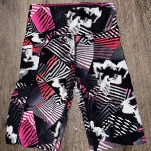 Calvin Klein Women Shorts Biker High Rise Pocket 9" Inseam Workout Multicolor XS